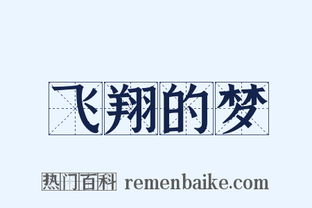 飞翔的梦是什么意思的图片